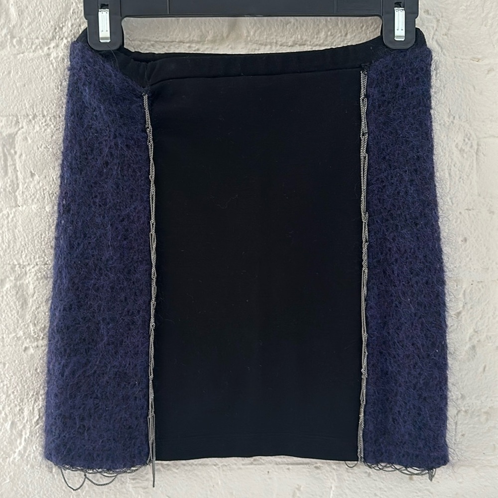 Risto mixed fabric mini skirt